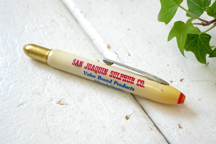 San joaquin Sulphur Co ノベルティ カリフォルニア ヴィンテージ バレットペン USA 企業モノ