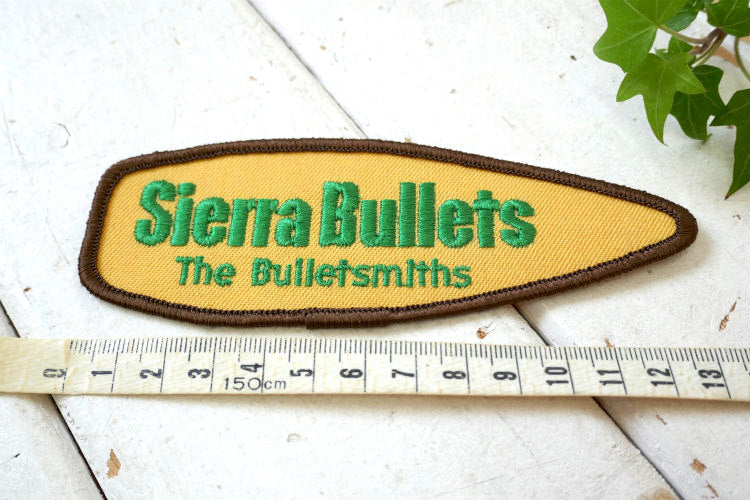 Sierra Bullets シエラ ブレット The Bulletsmlths  1980's ライフル弾 弾丸 ヴィンテージ ワッペン パッチ 刺繍 USA