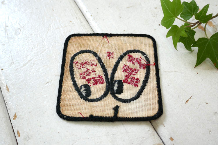 1970's WHAT YOU SEE IS WHAT YOU GET  ヴィンテージ ワッペン　刺繍 USA 表裏がない 見た通り