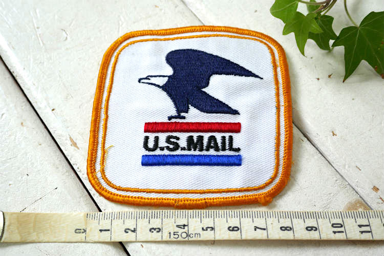 U.S.MAIL イーグル デザイン  ヴィンテージ ワッペン アメリカ合衆国郵政公社 刺繍 ファッション アクセサリー