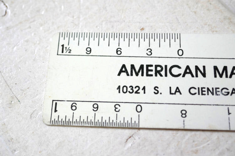 AMERICAN MARBLE&ONYX CO INC大理石 石材加工施工会社 アドバタイジング ヴィンテージ ルーラー　物さし USA