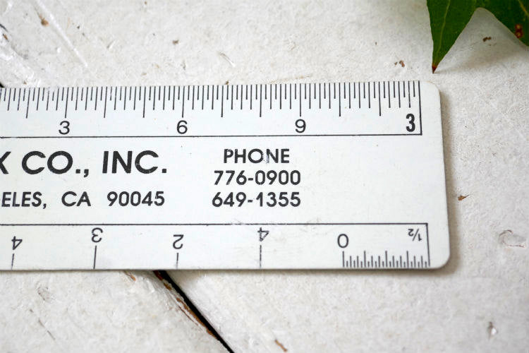 AMERICAN MARBLE&ONYX CO INC大理石 石材加工施工会社 アドバタイジング ヴィンテージ ルーラー　物さし USA