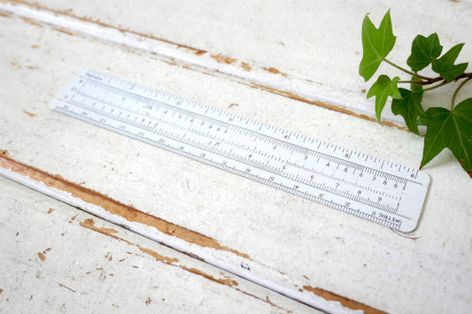 HP REINKE&ASSO インチ&センチ DECIMAL EQUIVALENTS 建築設計事務所 ヴィンテージ アドバタイジング 定規 ルーラー