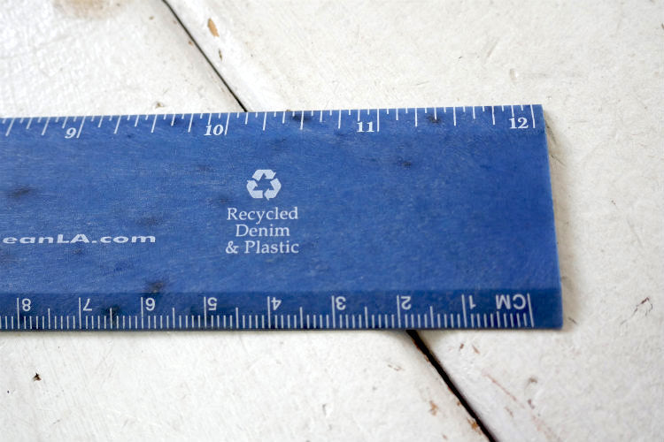 I RECYCLE DO YOU? ロサンゼルス メッセージ付き ルーラー 定規 アドバタイジング オフィス 文房具 ステーショナリー