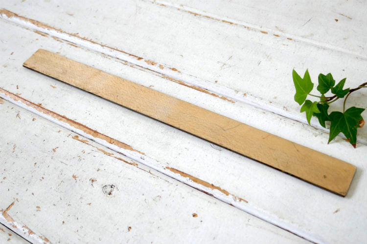 インチ&センチ標示 MADE IN USA 木製　ヴィンテージ　定規 ルーラー文房具 DIY オフィス ステーショナリー