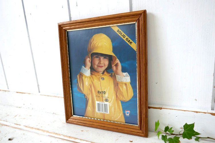 Magee Company ソリッドオーク オーク無垢材 デッドストック ヴィンテージ 木製フレーム 額縁 フォトフレーム フォトスタンド USA