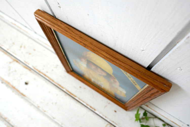 Magee Company ソリッドオーク オーク無垢材 デッドストック ヴィンテージ 木製フレーム 額縁 フォトフレーム フォトスタンド USA