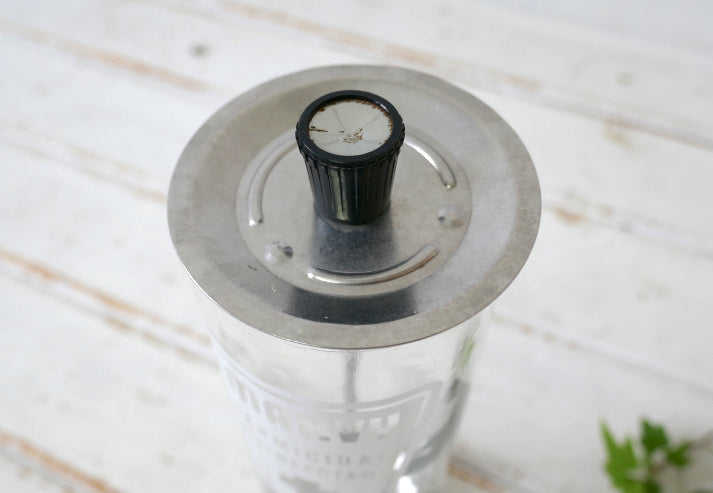 William Marvy company Sani Sentor 101 ガラス瓶 消毒容器 理髪店 BARBER ヴィンテージ サニタイザー 収納トレイ USA 店舗什器