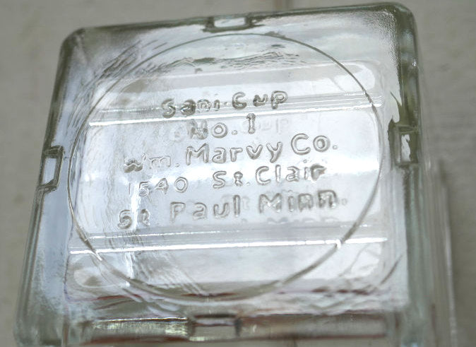 William Marvy company Sani Sentor 101 ガラス瓶 消毒容器 理髪店 BARBER ヴィンテージ サニタイザー 収納トレイ USA 店舗什器
