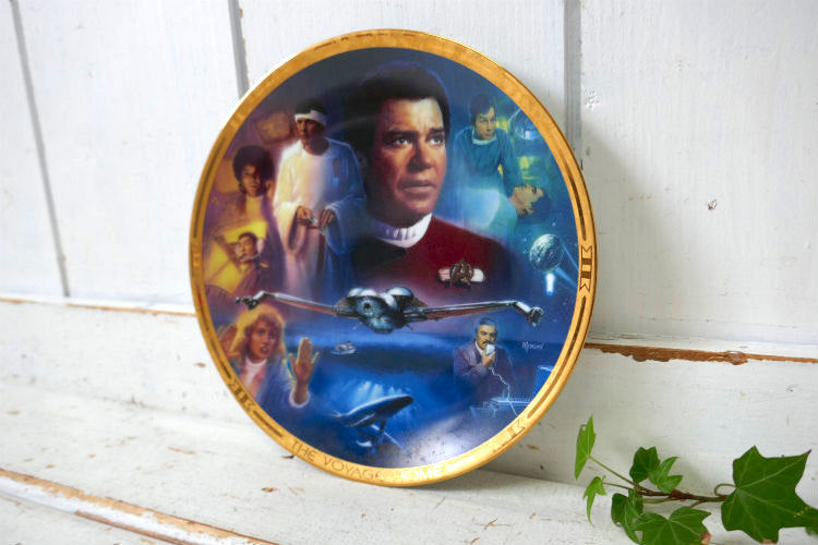STAR TREK Ⅳ  スタートレック 4 The Voyage Home セラミック製 ヴィンテージ 絵皿 プレート 皿 コレクションプレート USA