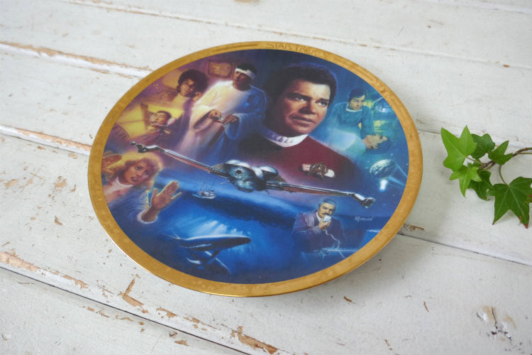 STAR TREK Ⅳ  スタートレック 4 The Voyage Home セラミック製 ヴィンテージ 絵皿 プレート 皿 コレクションプレート USA