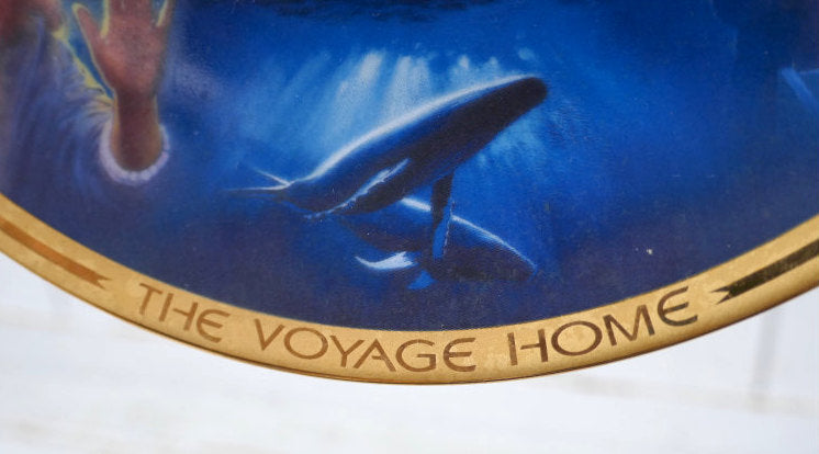 STAR TREK Ⅳ  スタートレック 4 The Voyage Home セラミック製 ヴィンテージ 絵皿 プレート 皿 コレクションプレート USA