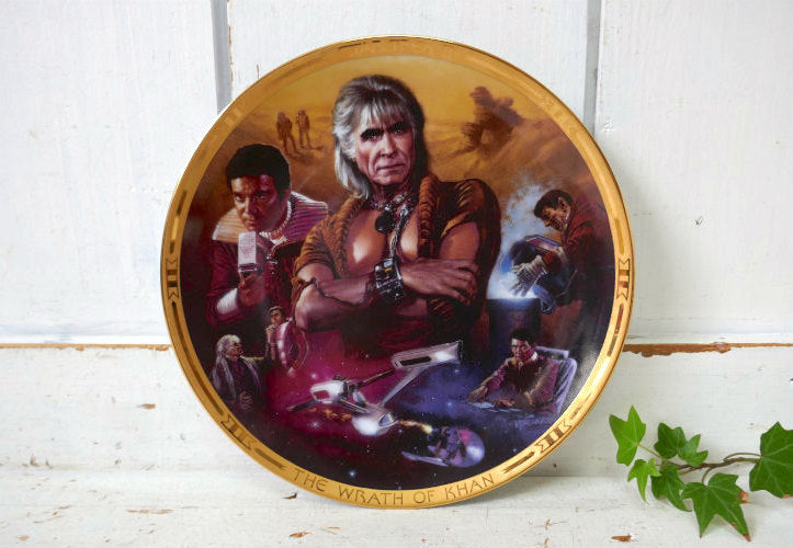 STAR TREKⅡ  スタートレック 2 The Wrath of Khan セラミック製 ヴィンテージ 絵皿 プレート 皿 コレクションプレート USA