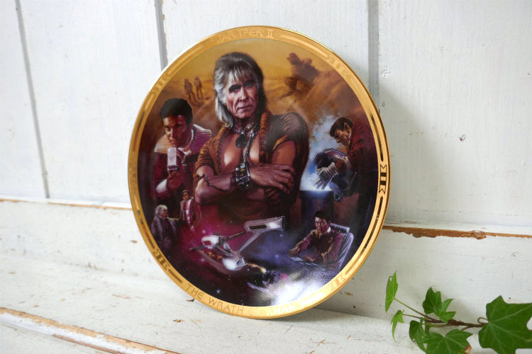 STAR TREKⅡ  スタートレック 2 The Wrath of Khan セラミック製 ヴィンテージ 絵皿 プレート 皿 コレクションプレート USA