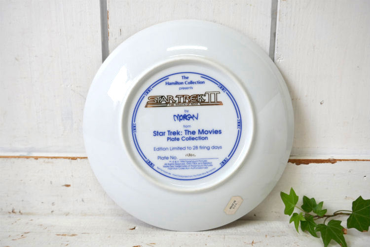 STAR TREKⅡ  スタートレック 2 The Wrath of Khan セラミック製 ヴィンテージ 絵皿 プレート 皿 コレクションプレート USA