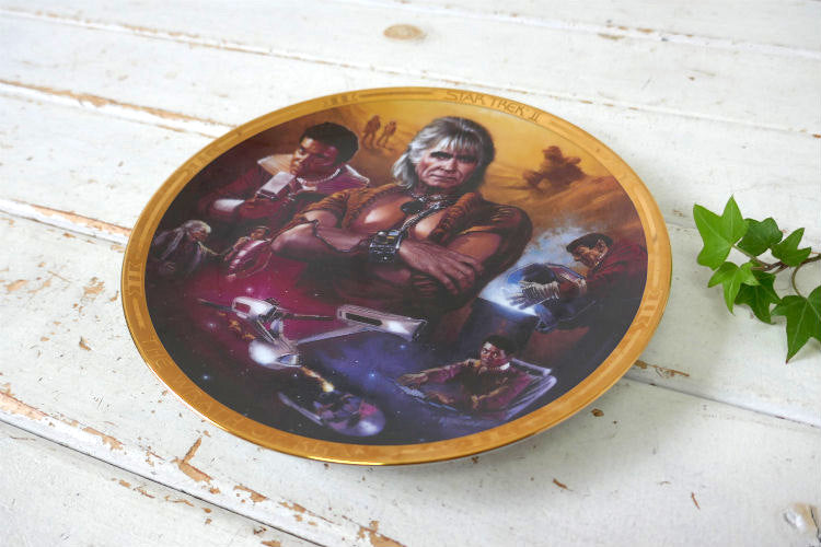 STAR TREKⅡ  スタートレック 2 The Wrath of Khan セラミック製 ヴィンテージ 絵皿 プレート 皿 コレクションプレート USA