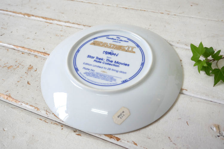 STAR TREKⅡ  スタートレック 2 The Wrath of Khan セラミック製 ヴィンテージ 絵皿 プレート 皿 コレクションプレート USA