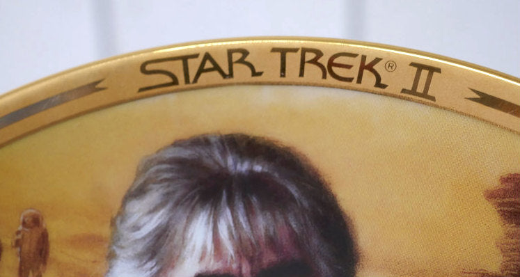 STAR TREKⅡ  スタートレック 2 The Wrath of Khan セラミック製 ヴィンテージ 絵皿 プレート 皿 コレクションプレート USA