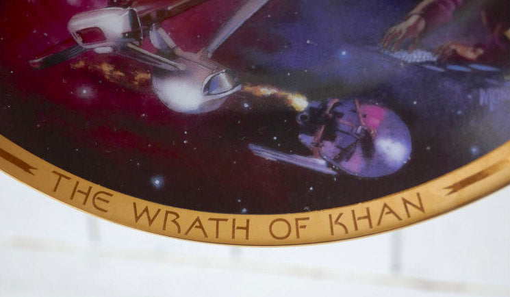 STAR TREKⅡ  スタートレック 2 The Wrath of Khan セラミック製 ヴィンテージ 絵皿 プレート 皿 コレクションプレート USA