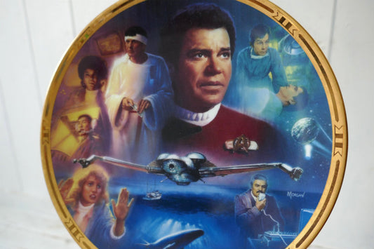 STAR TREK Ⅳ  スタートレック 4 The Voyage Home セラミック製 ヴィンテージ 絵皿 プレート 皿 コレクションプレート USA
