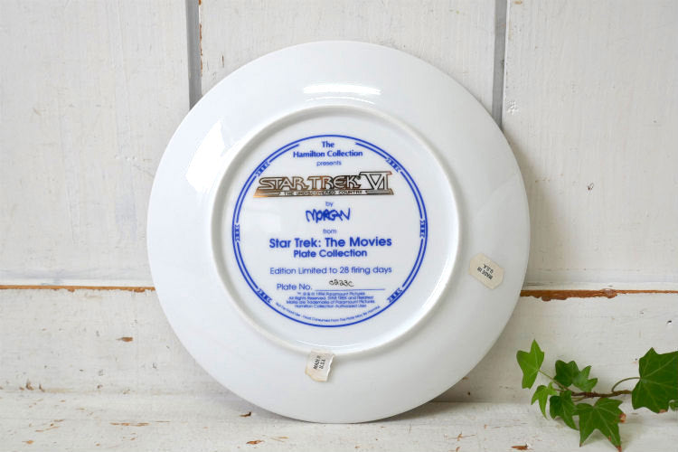 STAR TREK Ⅵ スタートレック 6 The Undiscovered Country セラミック製 ヴィンテージ 絵皿 プレート 皿 コレクションプレート USA