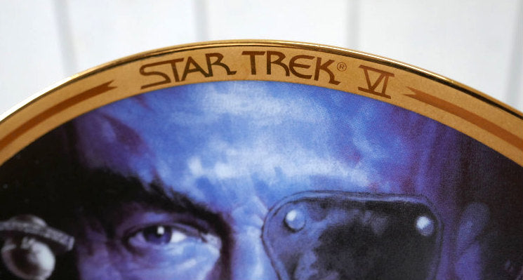 STAR TREK Ⅵ スタートレック 6 The Undiscovered Country セラミック製 ヴィンテージ 絵皿 プレート 皿 コレクションプレート USA