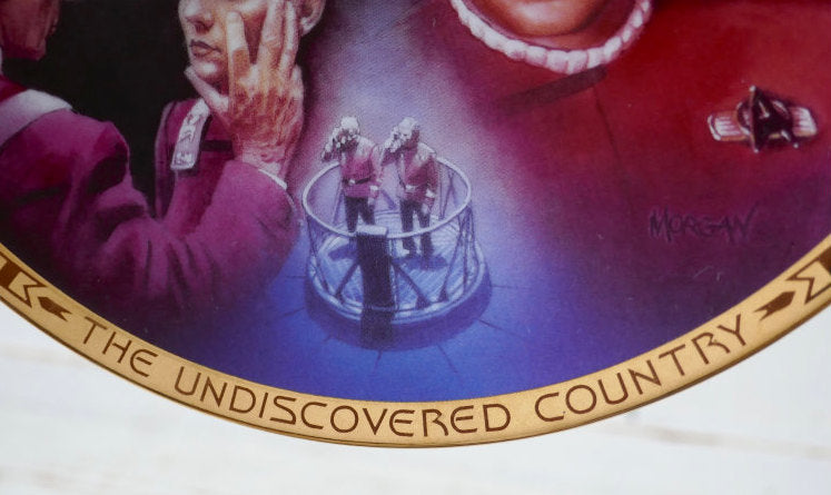 STAR TREK Ⅵ スタートレック 6 The Undiscovered Country セラミック製 ヴィンテージ 絵皿 プレート 皿 コレクションプレート USA