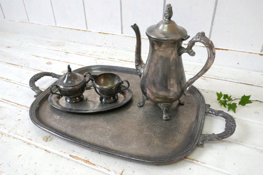 GORHAM ゴーハム シルバープレート ヴィンテージ トレイ お盆 シルバートレイ 銀食器 シルバー食器