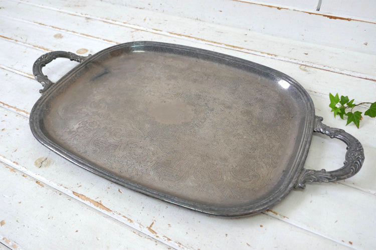 GORHAM ゴーハム シルバープレート ヴィンテージ トレイ お盆 シルバートレイ 銀食器 シルバー食器