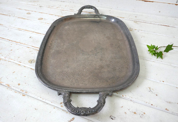 GORHAM ゴーハム シルバープレート ヴィンテージ トレイ お盆 シルバートレイ 銀食器 シルバー食器