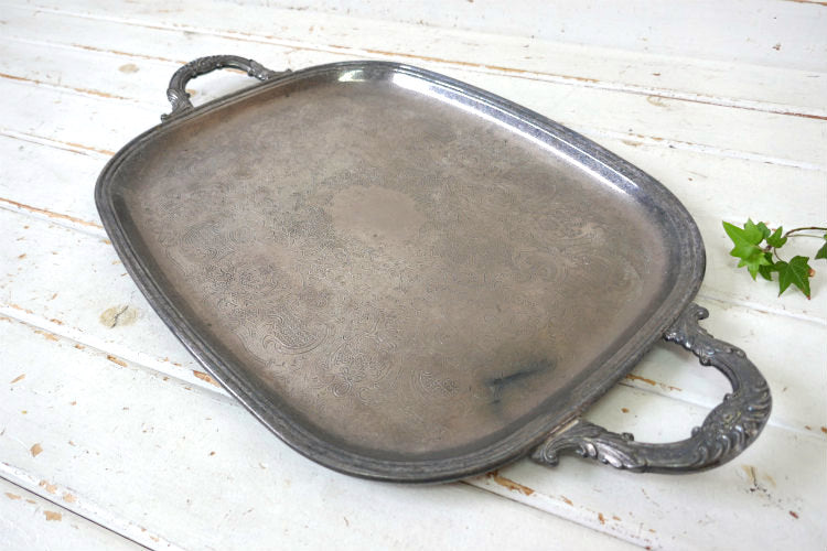 GORHAM ゴーハム シルバープレート ヴィンテージ トレイ お盆 シルバートレイ 銀食器 シルバー食器