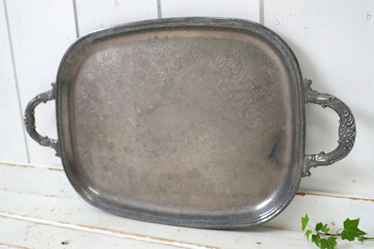 GORHAM ゴーハム シルバープレート ヴィンテージ トレイ お盆 シルバートレイ 銀食器 シルバー食器