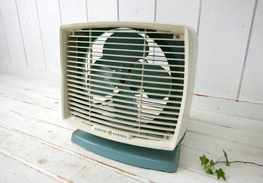 GENERAL ELECTRIC ゼネラルエレクトリック GE ターコイズブルー 2Way 50's ヴィンテージ ファン ボックスファン 扇風機 レトロ