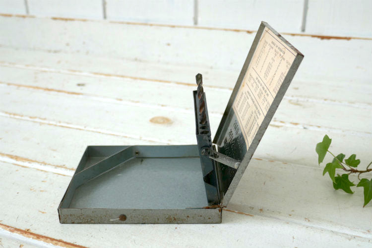 Dayton Electric ツイスト ドリルビット メタル製 ヴィンテージ ツールケース 工具箱 ドリルケース USA