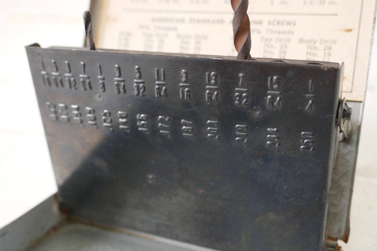 Dayton Electric ツイスト ドリルビット メタル製 ヴィンテージ ツールケース 工具箱 ドリルケース USA