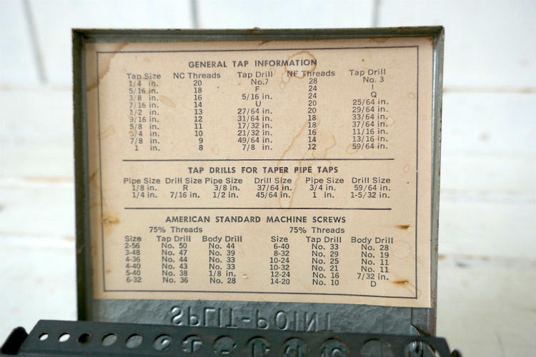Dayton Electric ツイスト ドリルビット メタル製 ヴィンテージ ツールケース 工具箱 ドリルケース USA