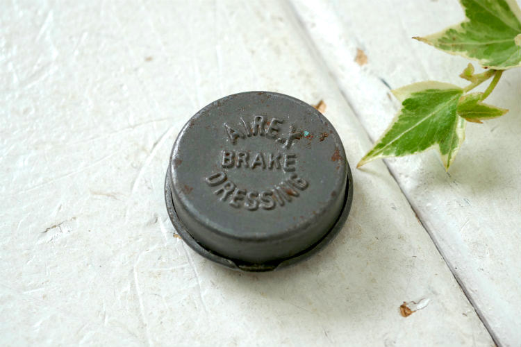 AIREX BRAKE DRESSING ブレーキ グリース入り 工業系 インダストリアル 小さな ヴィンテージ ティン缶 USA