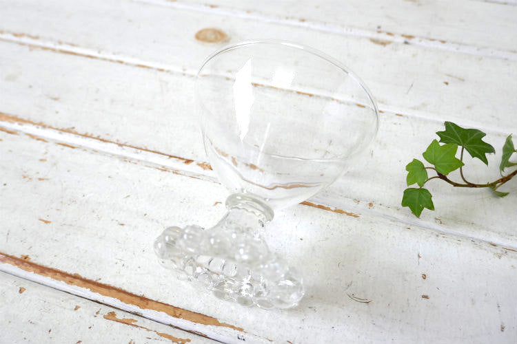 アンカーホッキング Boopie ブーピー クリスタル ヴィンテージ シャーベットグラス デザートグラス シャンパングラス 脚付きグラス 食器 Ⅳ