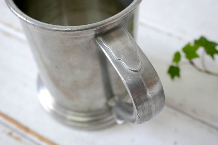 DMG 1970 ピューター製 ヴィンテージ マグカップ ビアマグ ビアジョッキ 食器 フラワーポット 花瓶