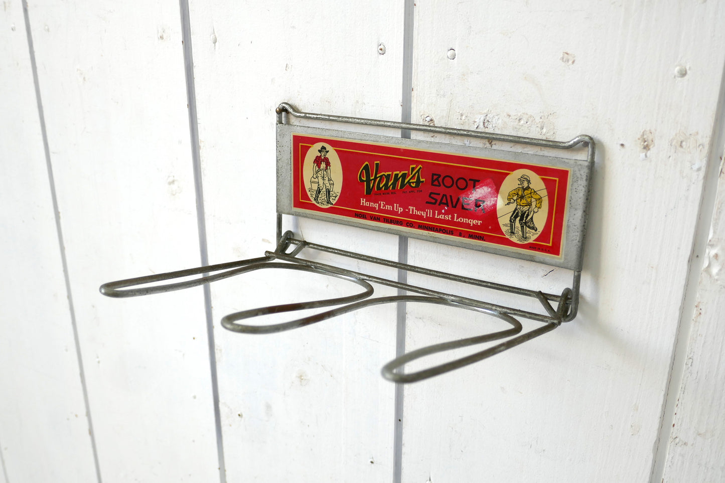 Van's BOOT SAVER 50's ヴィンテージ RED ブーツセーバー デッドストック ハンガー&ラック USA