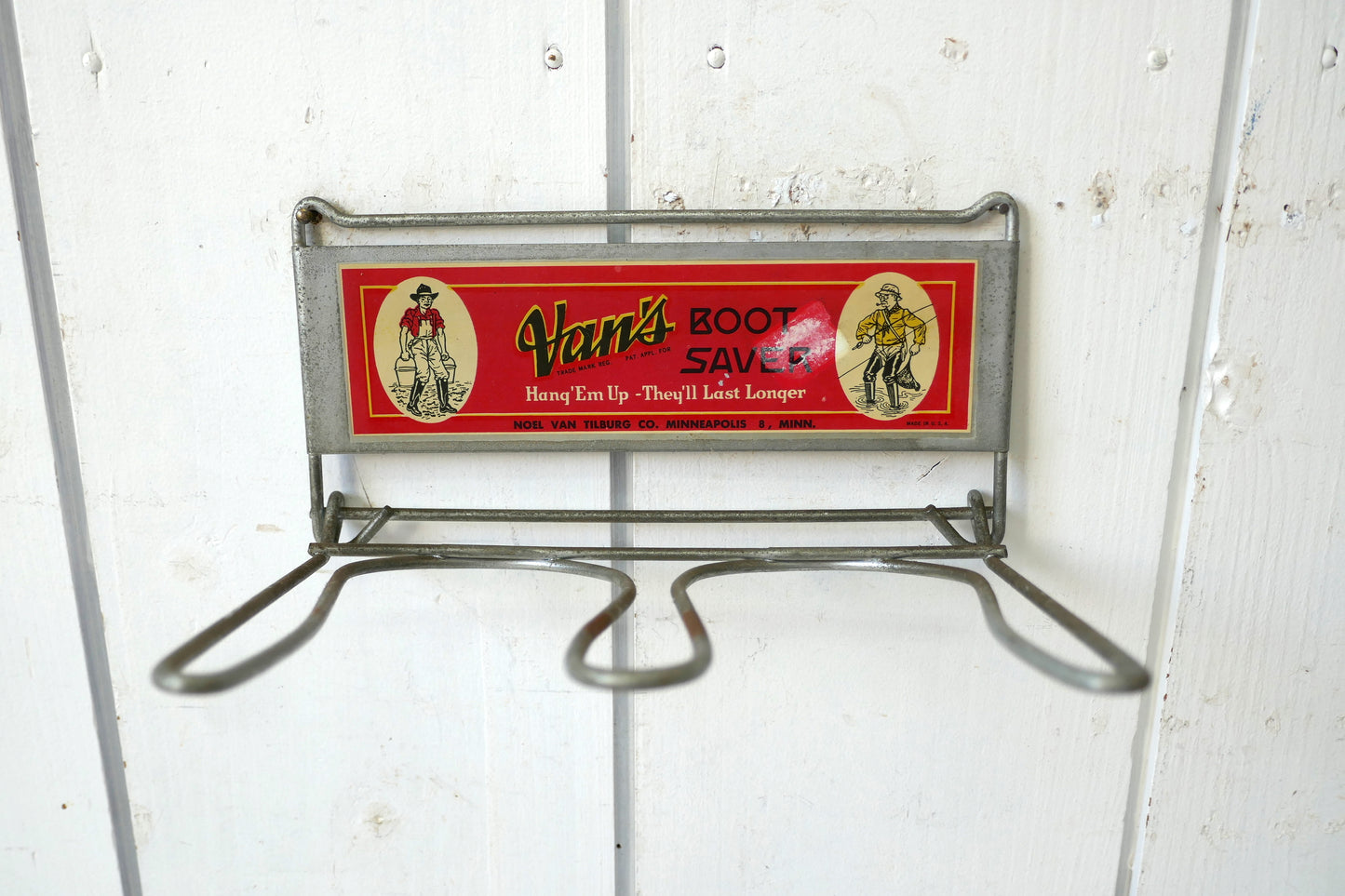 Van's BOOT SAVER 50's ヴィンテージ RED ブーツセーバー デッドストック ハンガー&ラック USA