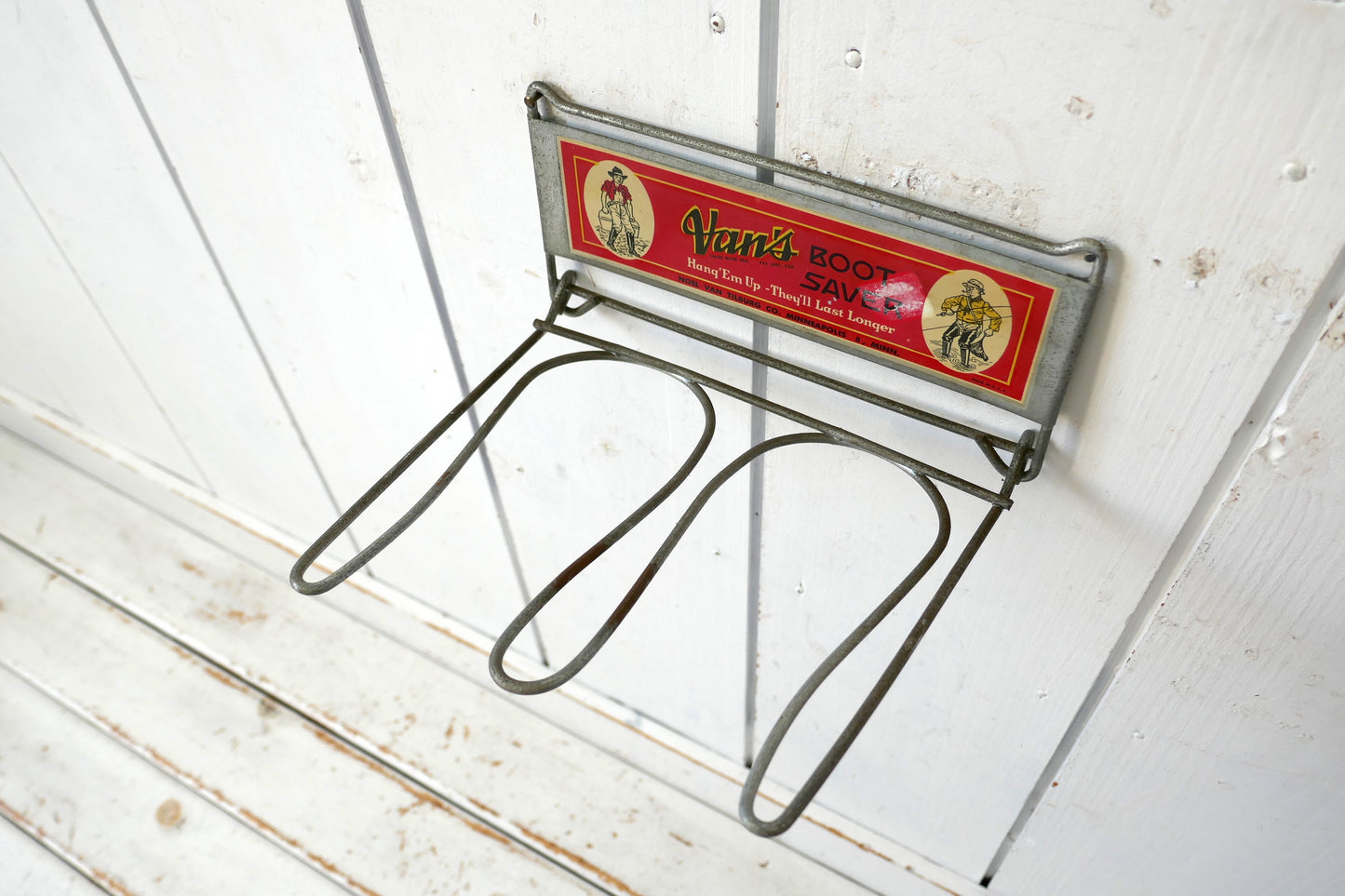 Van's BOOT SAVER 50's ヴィンテージ RED ブーツセーバー デッドストック ハンガー&ラック USA