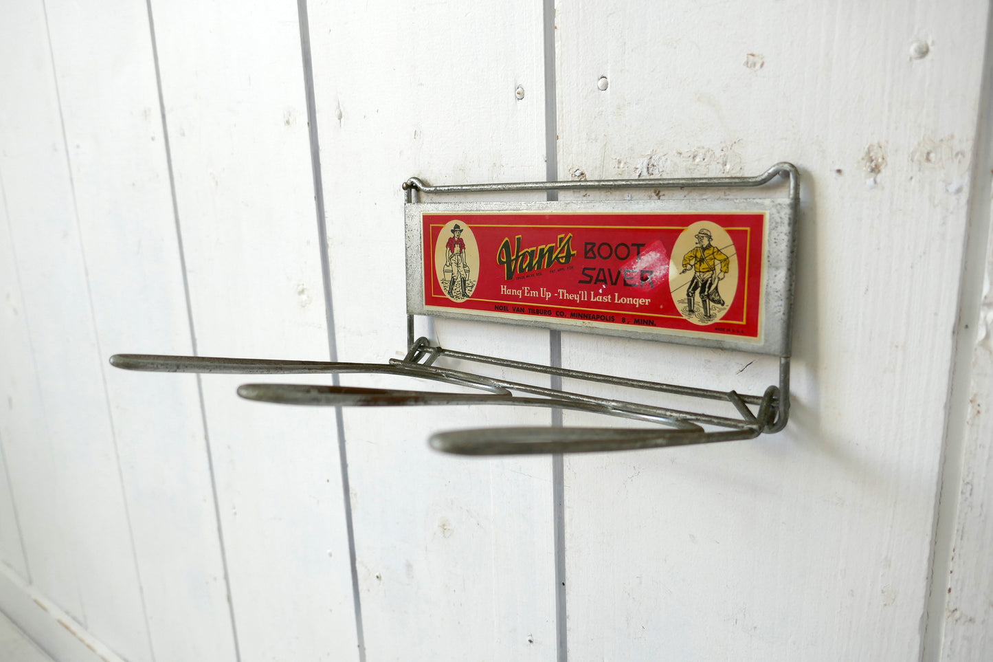 Van's BOOT SAVER 50's ヴィンテージ RED ブーツセーバー デッドストック ハンガー&ラック USA