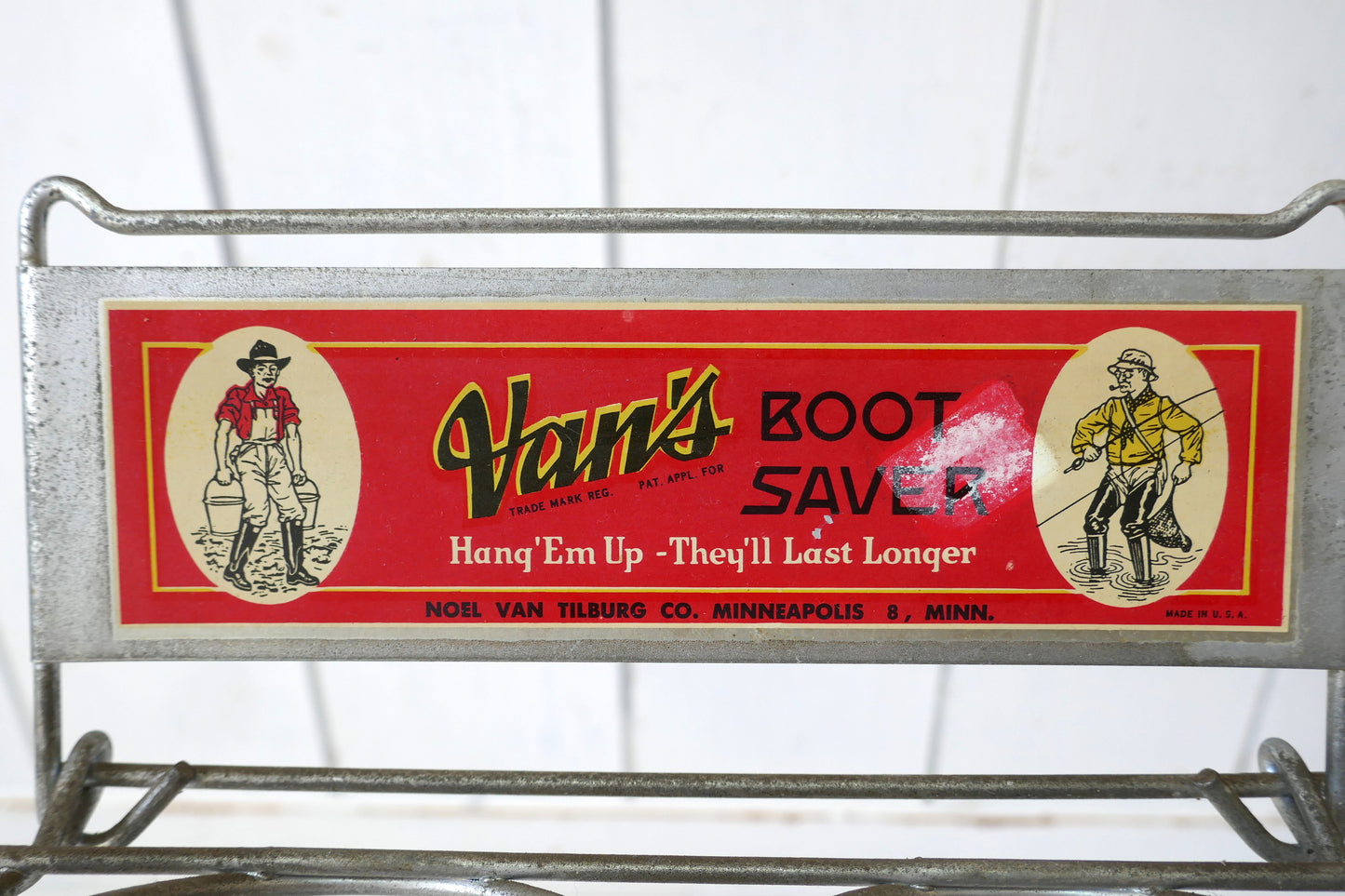 Van's BOOT SAVER 50's ヴィンテージ RED ブーツセーバー デッドストック ハンガー&ラック USA