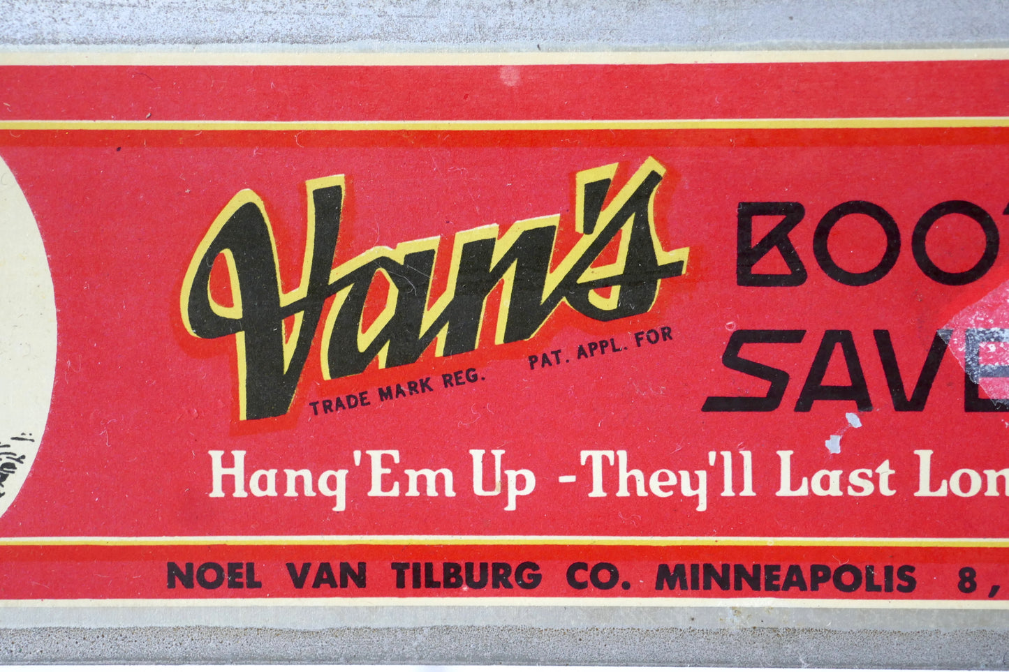 Van's BOOT SAVER 50's ヴィンテージ RED ブーツセーバー デッドストック ハンガー&ラック USA