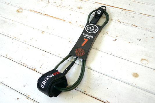 ステイカバード STAY COVERED 7' STANDARD MT  OLIV マットオリーブ スタンダード サーフィン リーシュコード USA カリフォルニア