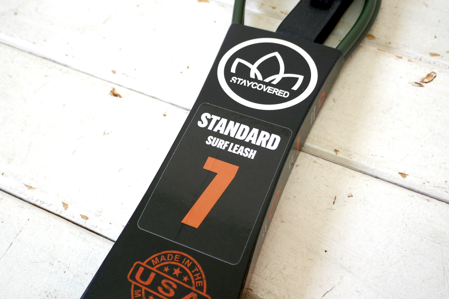 ステイカバード STAY COVERED 7' STANDARD MT  OLIV マットオリーブ スタンダード サーフィン リーシュコード USA カリフォルニア