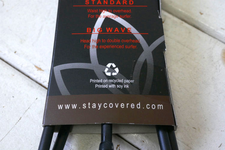 5'6'' COMP SURF LEASH ステイカバード STAYCOVERED マットブラック サーフィン コンプ リーシュコード USA