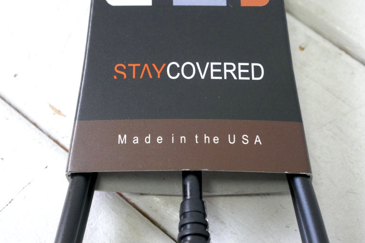 5'6'' COMP SURF LEASH ステイカバード STAYCOVERED マットブラック サーフィン コンプ リーシュコード USA