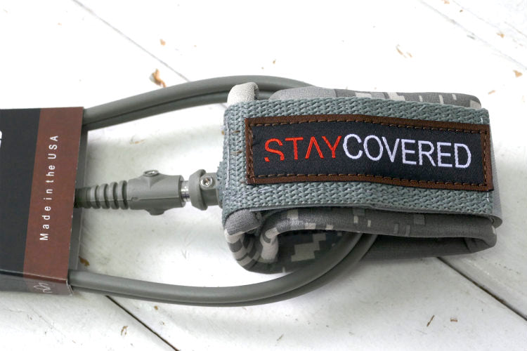 6'0'' COMP SURF LEASH コンプ ステイカバード カモグレイ カリフォルニア リーシュ サーフィン ショートボード&ツインピン＆フィッシュボード